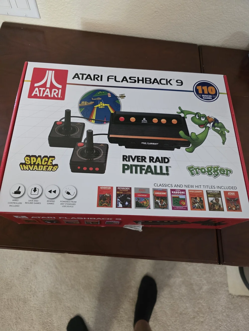 Atari Flashback 9 Classic Console - Black with Orange Buttons